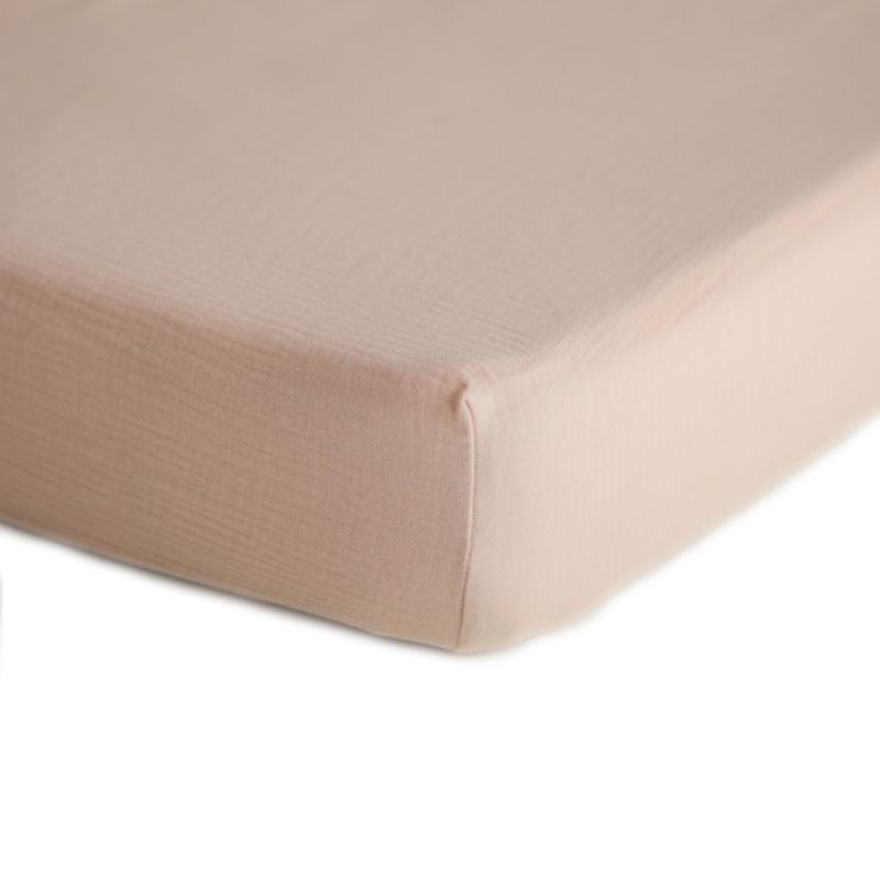 Extra Soft Muslin Crib Sheet Blush