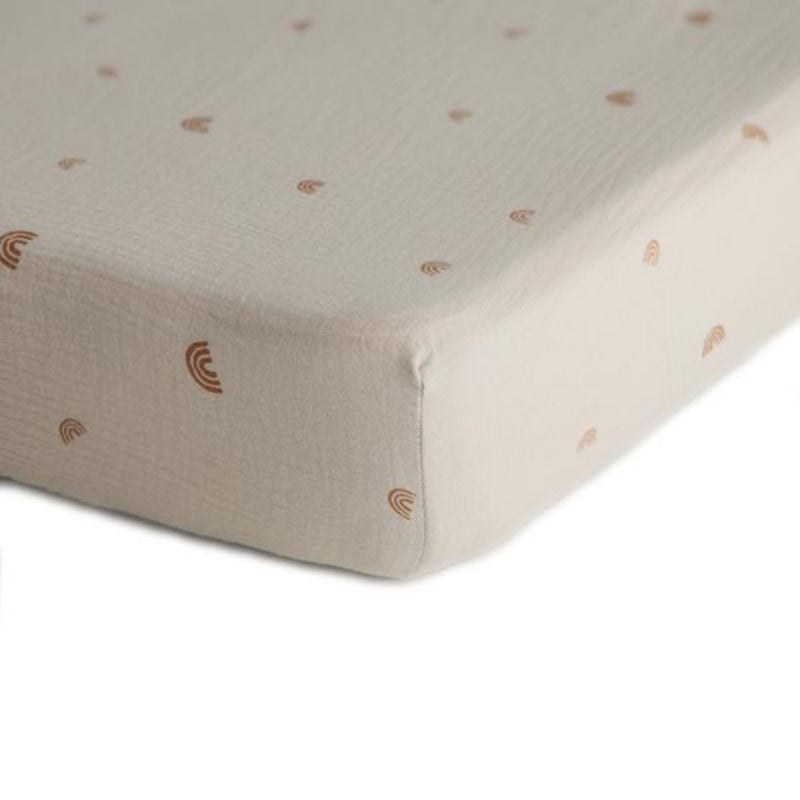 Extra Soft Muslin Crib Sheet Rainbow