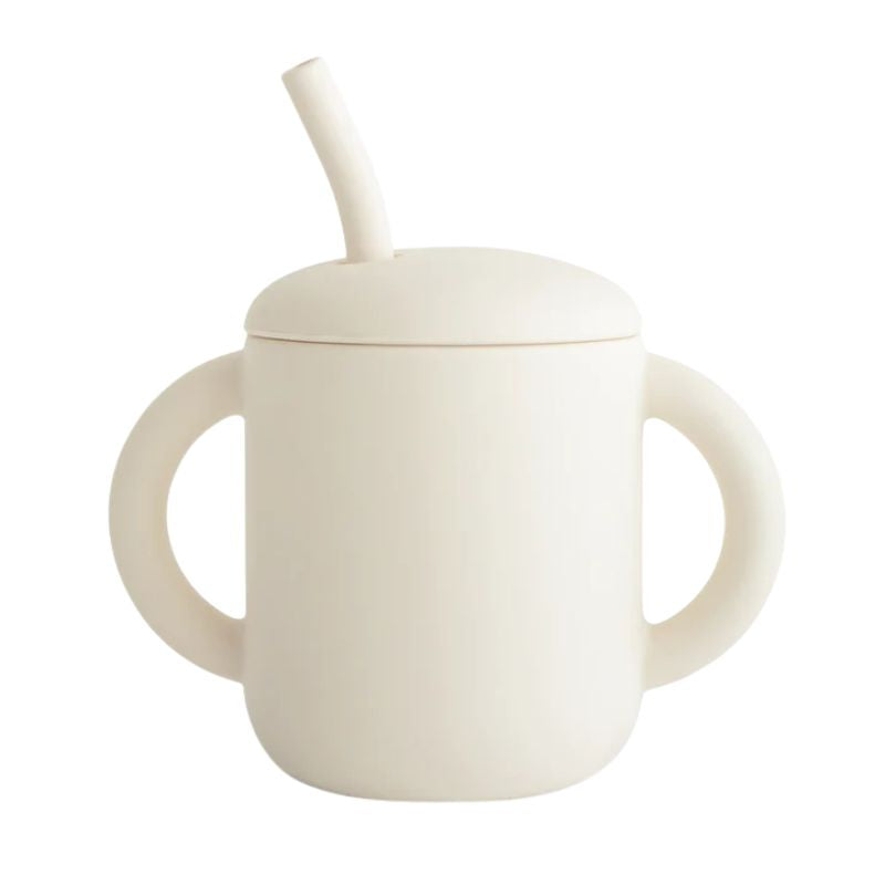 Silicone Training Cup + Straw