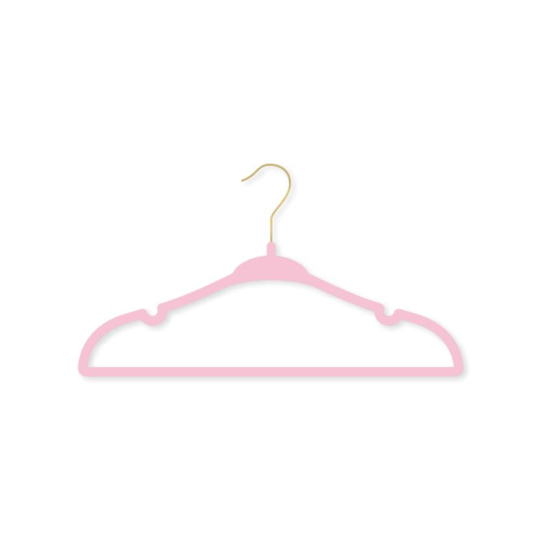 Hangers With Gold Hook - 10 Pack
