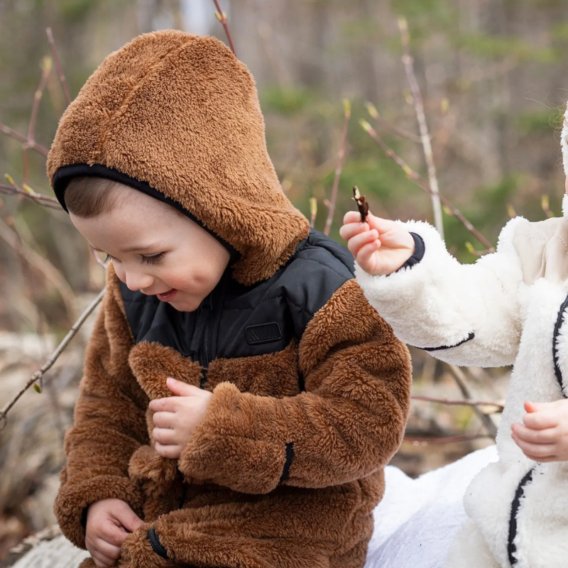 Costume une pièce en sherpa