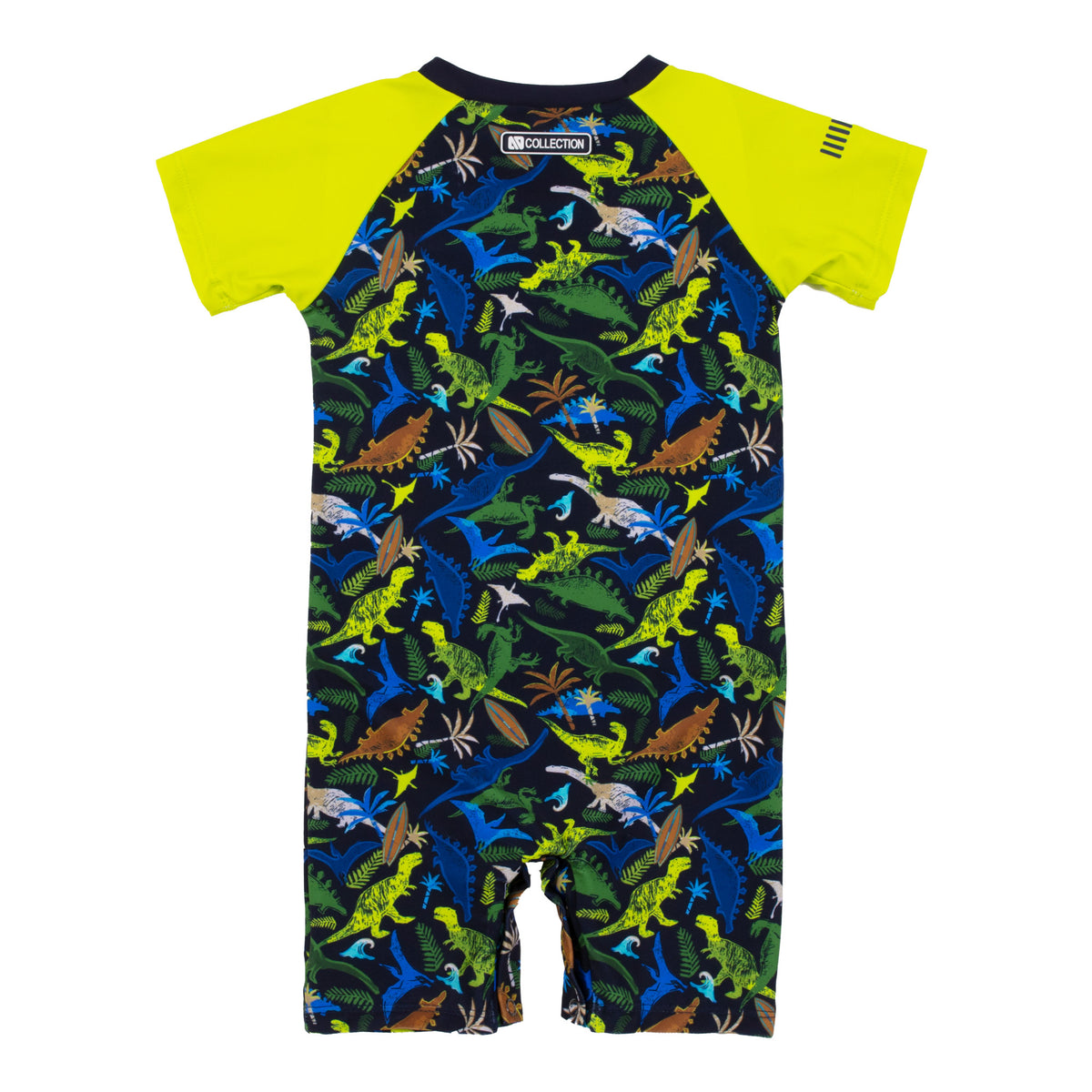 One-Piece Short Sleeve Rashguard Swimsuit