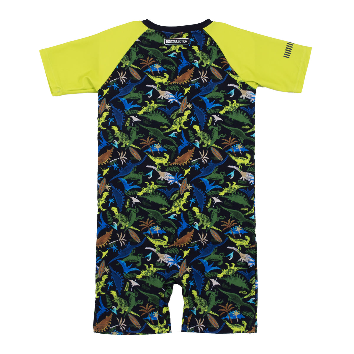 One-Piece Short Sleeve Rashguard Swimsuit
