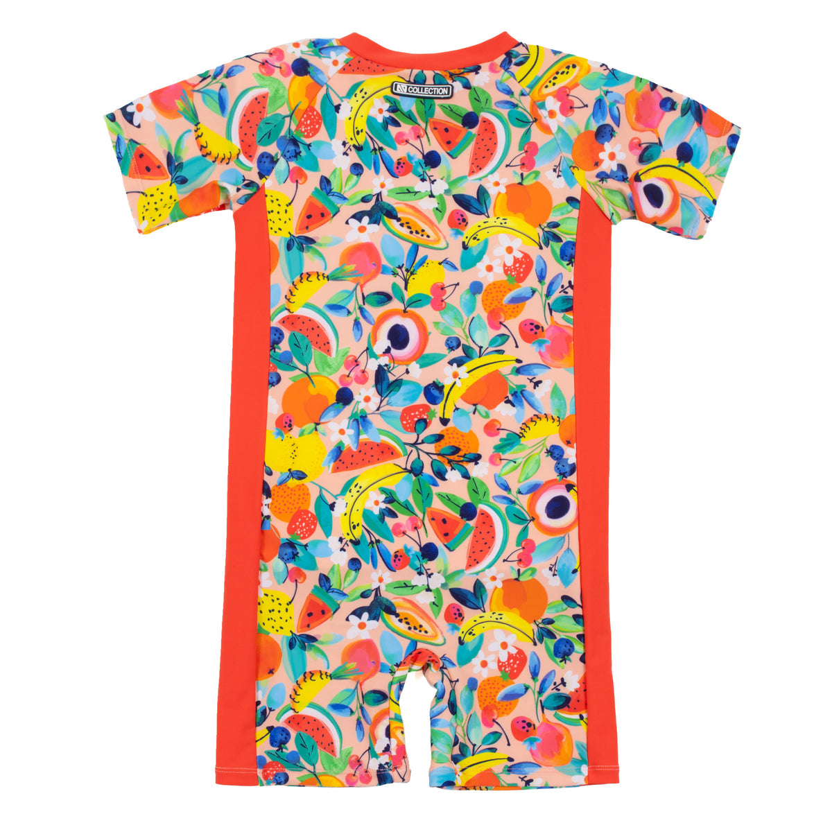 One-Piece Short Sleeve Rashguard Swimsuit