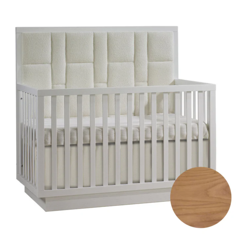 Como 4-in-1 Convertible Crib with Upholstered Panel