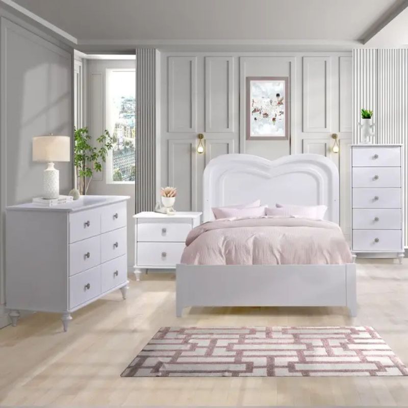 Greta Double Bed 54" with Low profile footboard & rails