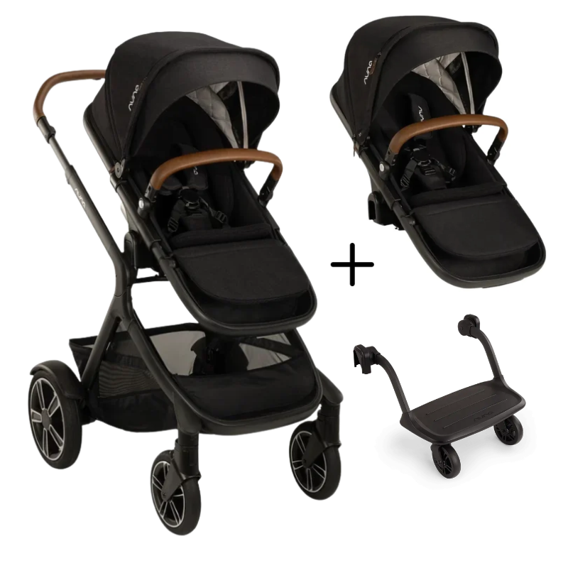 DEMI Next Stroller + Rider Board + Next Sibling Seat