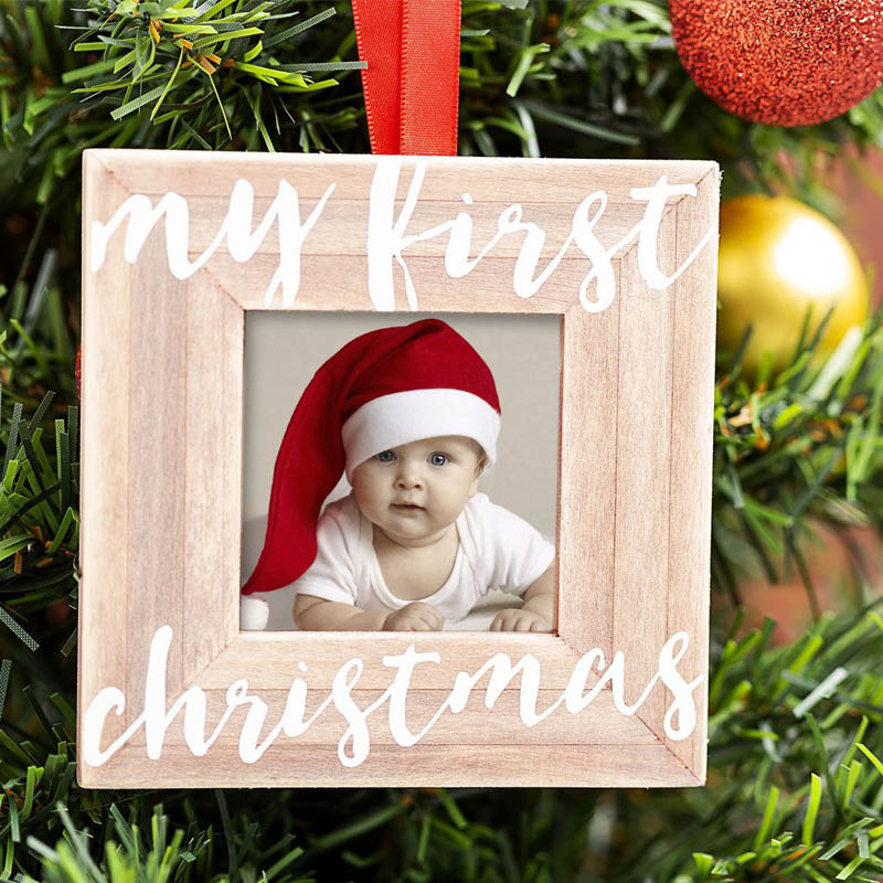 My First Christmas Wooden Ornament