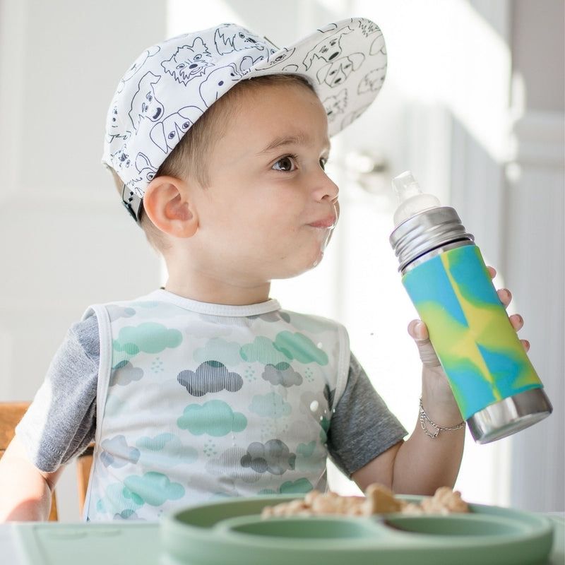 Kiki Sippy Bottle - 325ml Aqua Swirl