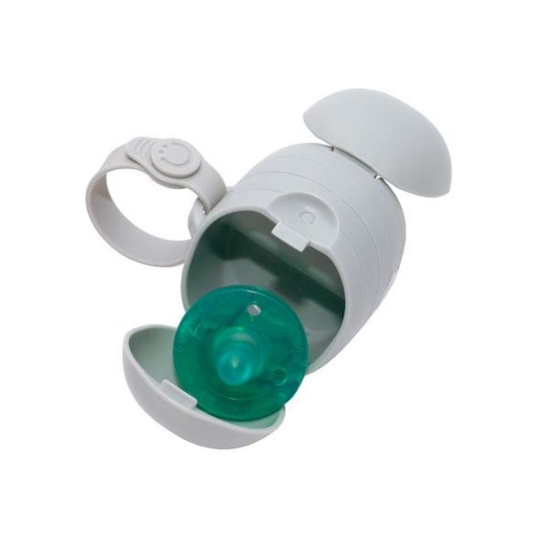 On-the-go Grey Pacifier Holder