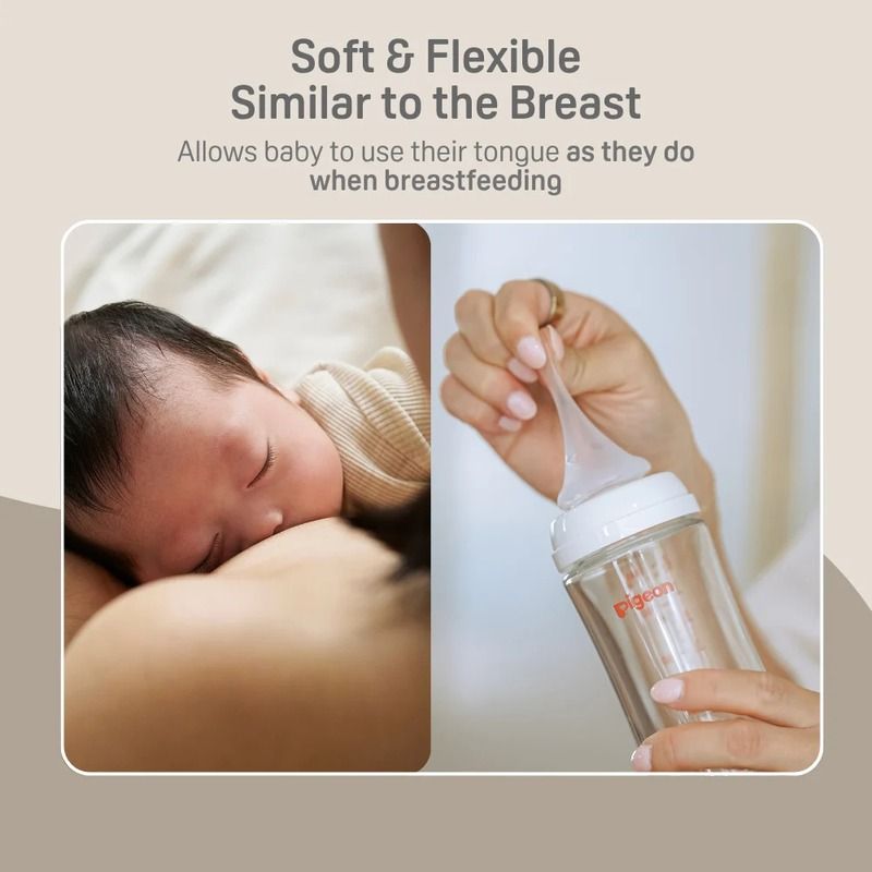 Silicone Coated Glass Baby Bottle
