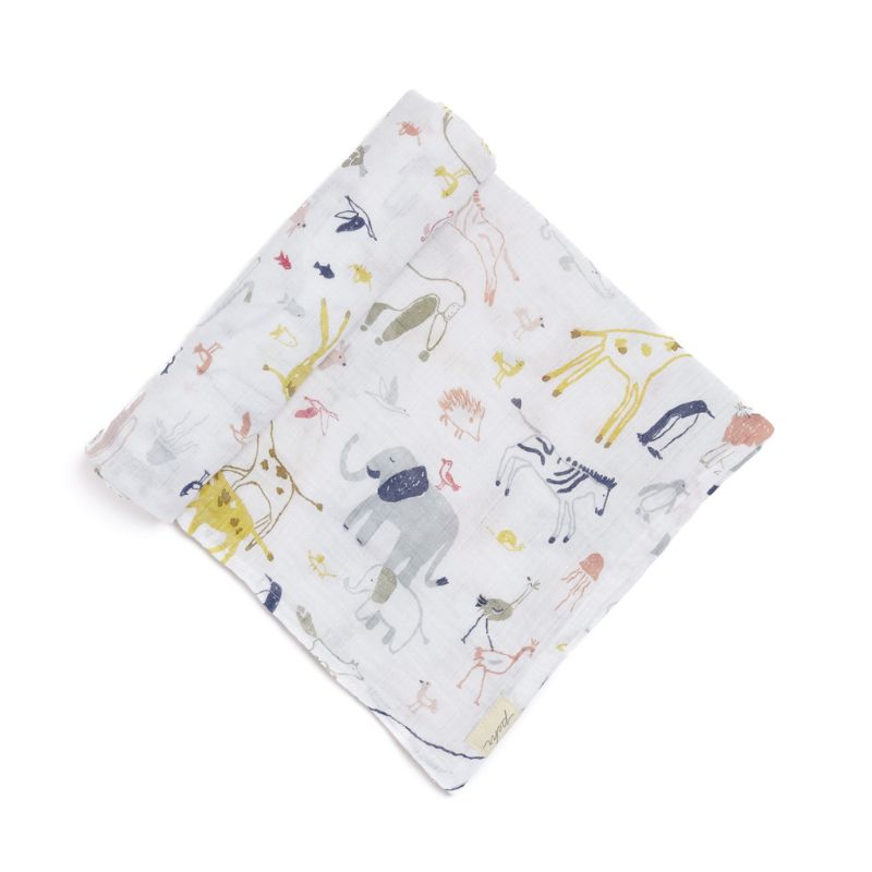 Single Organic Swaddle Blanket Into the Wild