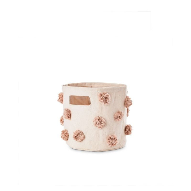 Pom Pom Basket - Mini Rose Pink