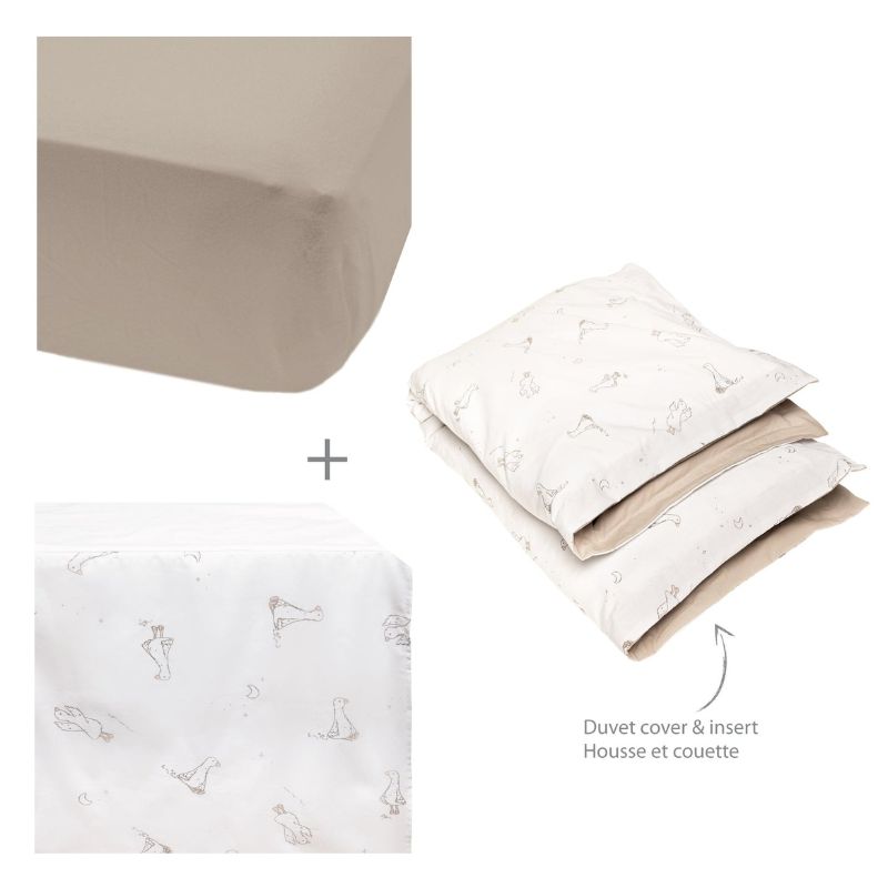 4 Pieces Crib Set