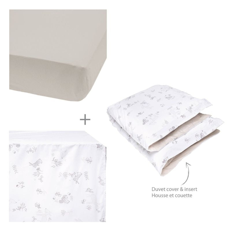 4 Pieces Crib Set