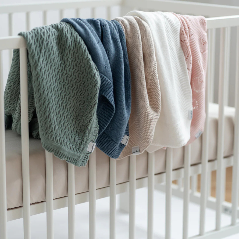 Cotton Knit Baby Blanket