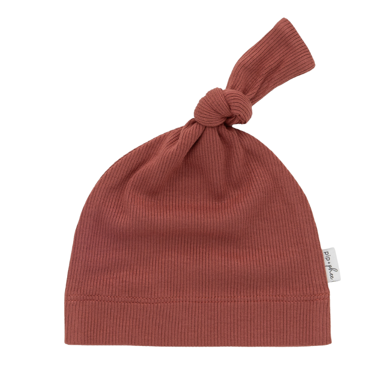 Cotton Ribbed Knot Hats