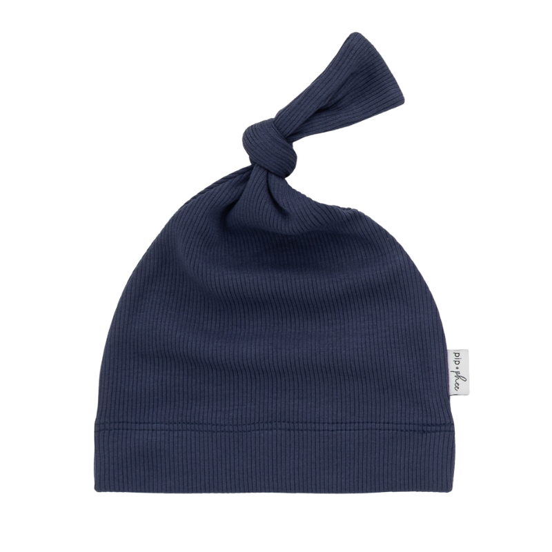Cotton Ribbed Knot Hats