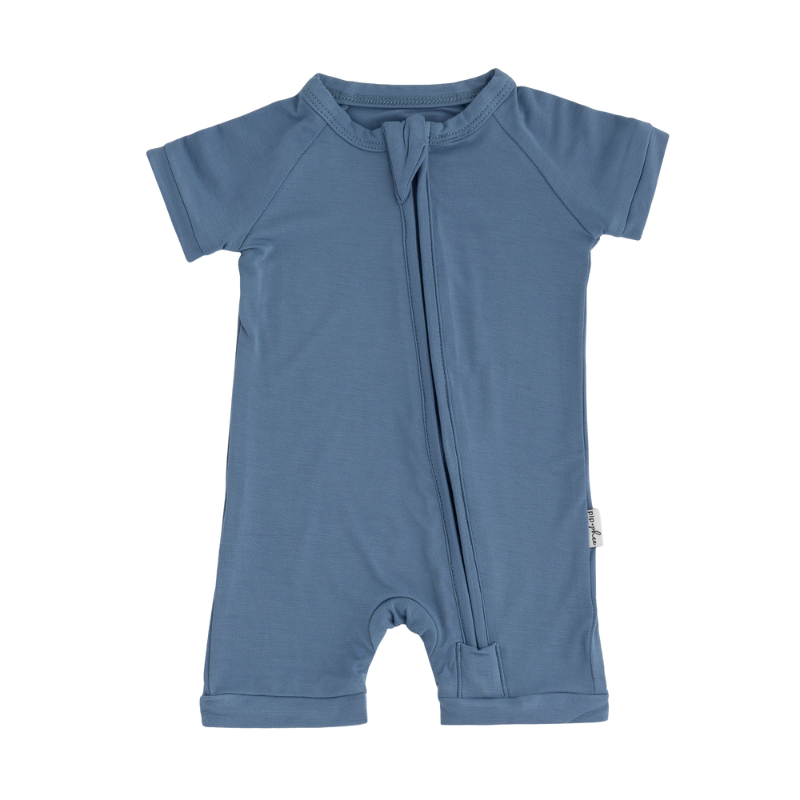 Bamboo Short Sleeve Playsuits - Solids