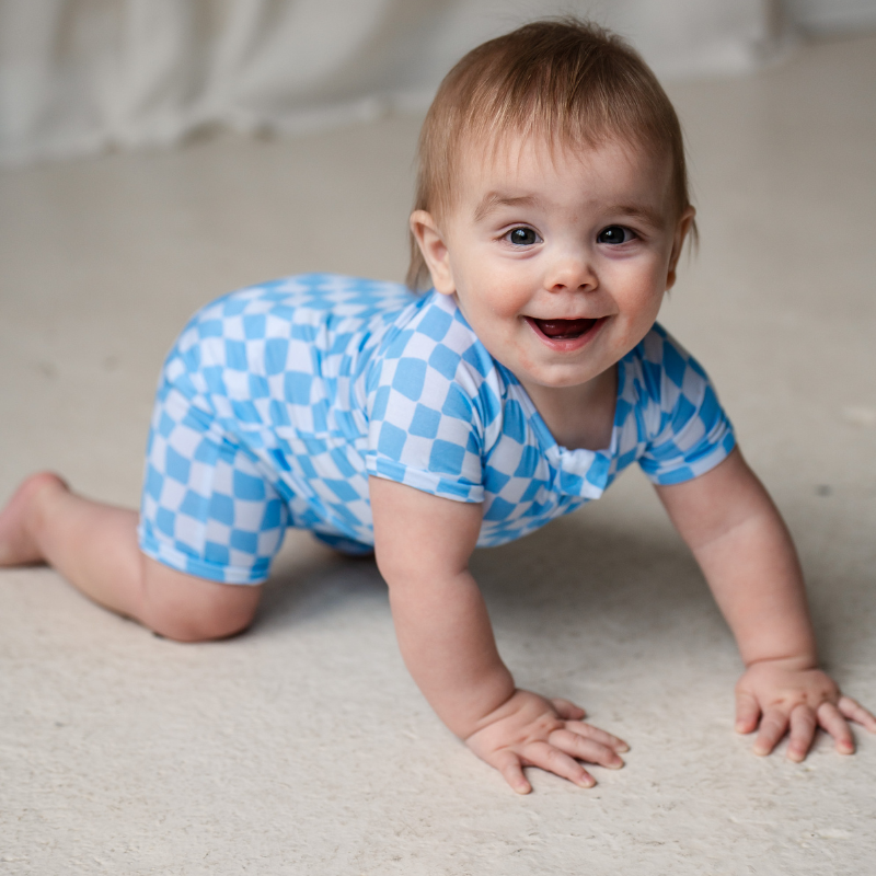 Bamboo Short Sleeve Playsuits - Prints (OVERSTOCK)