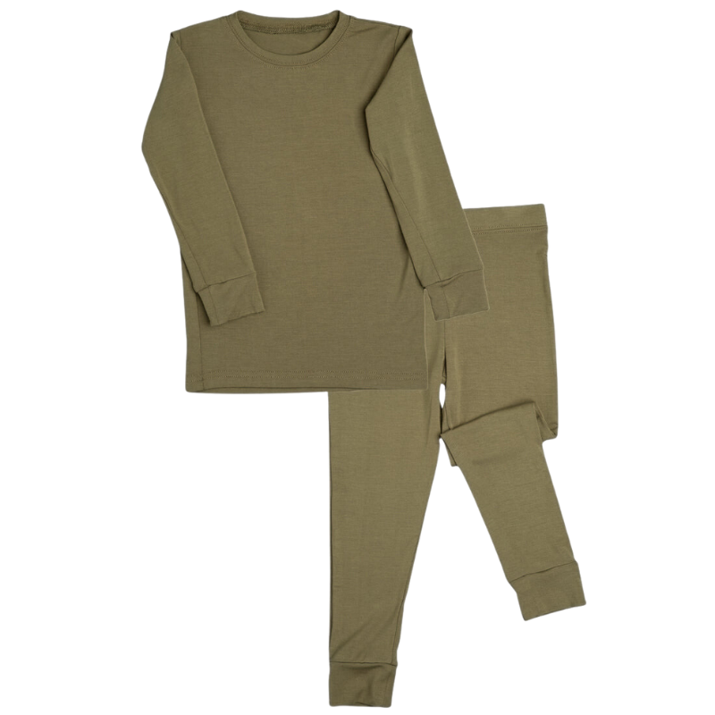 2 Piece Long Sleeve Bamboo Set - Solids