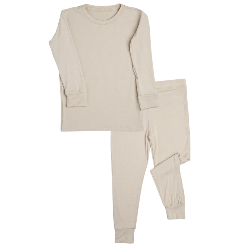 2 Piece Long Sleeve Bamboo Set - Solids