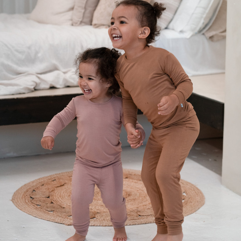 2 Piece Long Sleeve Bamboo Set - Solids