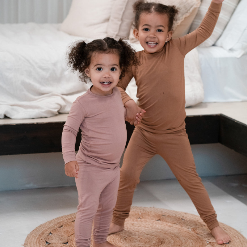 2 Piece Long Sleeve Bamboo Set - Solids