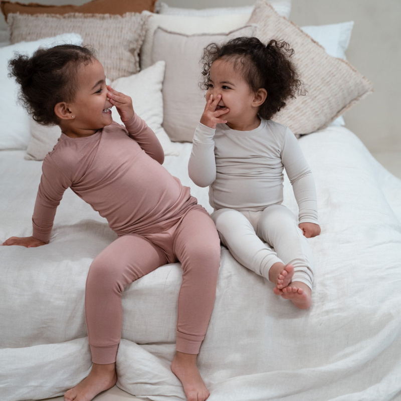 2 Piece Long Sleeve Bamboo Set - Solids