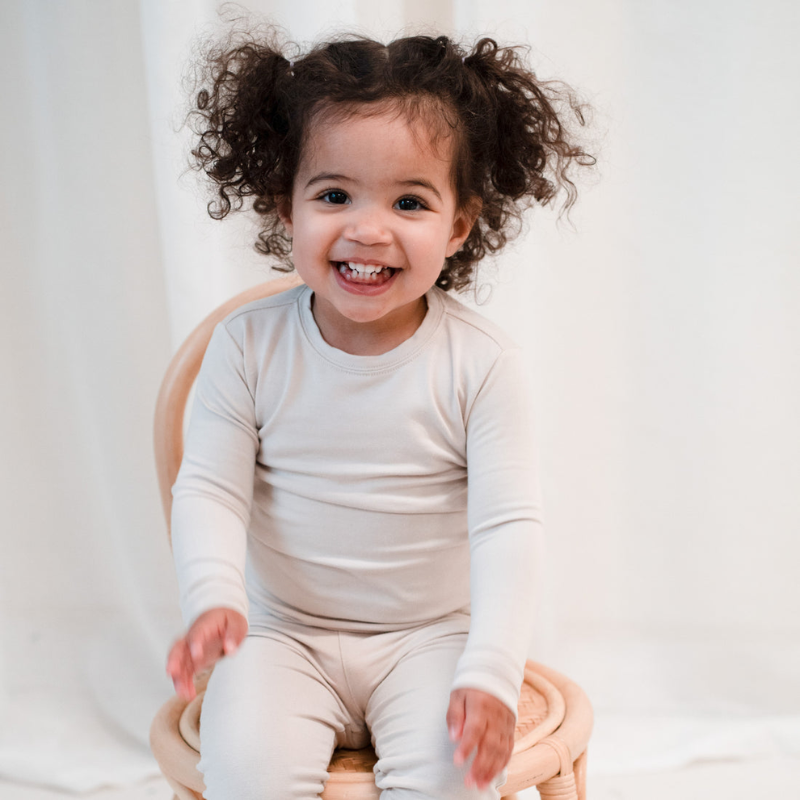 2 Piece Long Sleeve Bamboo Set - Solids