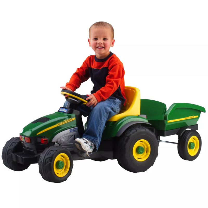 Tracteur agricole avec remorque