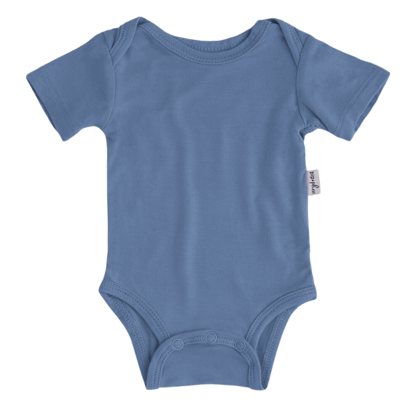 Bamboo Short Sleeve Bodysuits - Solids (OVERSTOCK)