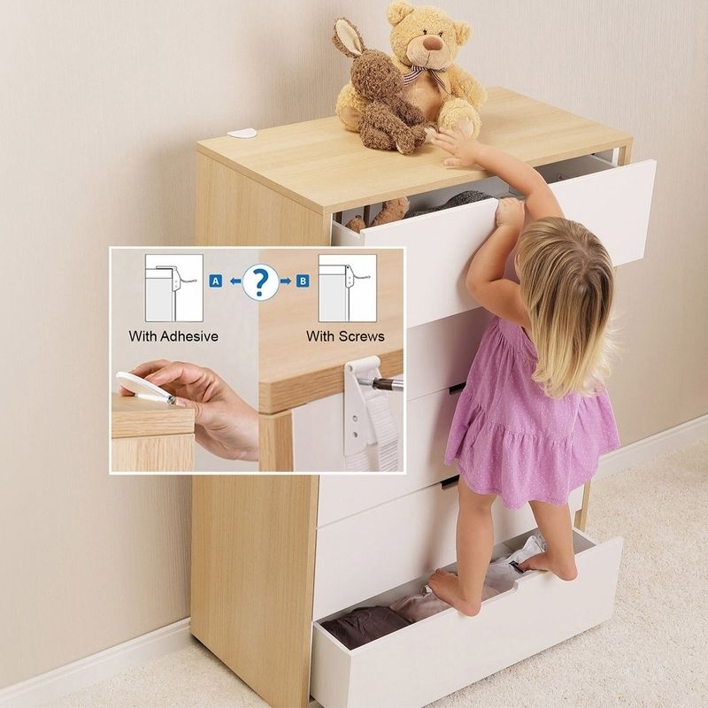 Furniture Tip Over Kit  White