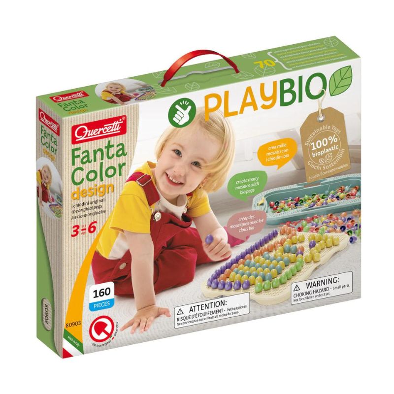 Fantacolor Design Play Bio - Panneau perforé et chevilles classiques