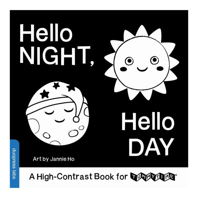 Hello Night, Hello Day A High-Contrast Book for TummyTime