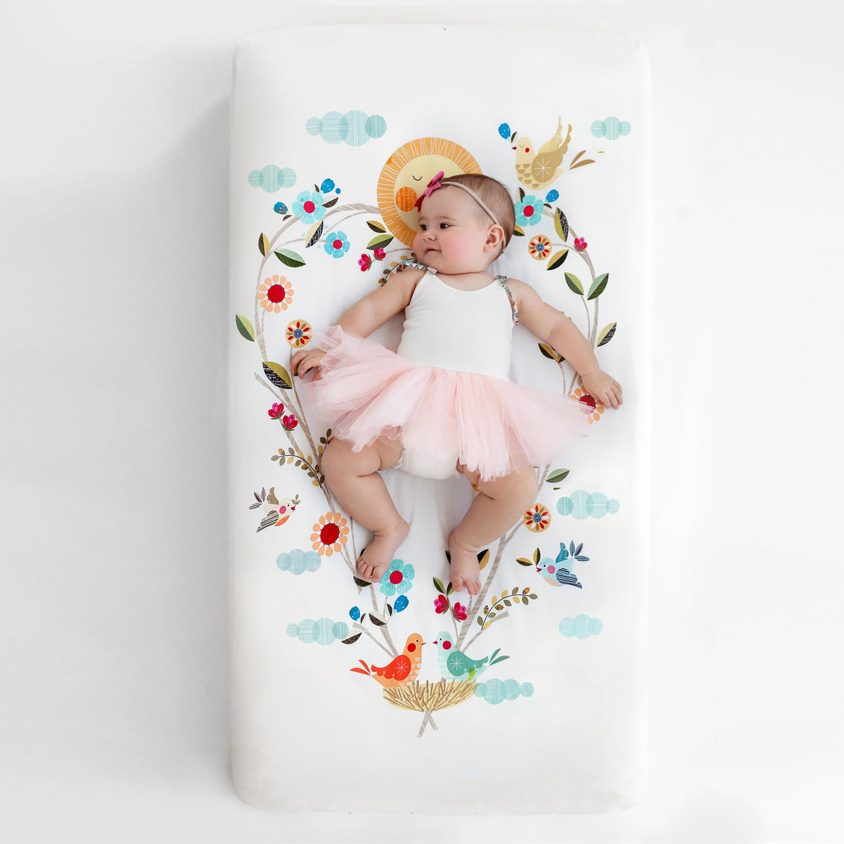 Crib Sheet - Love Blooms (Satin)