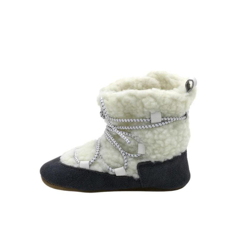 Rockies Lace Ups Sherpa Boots Charcoal