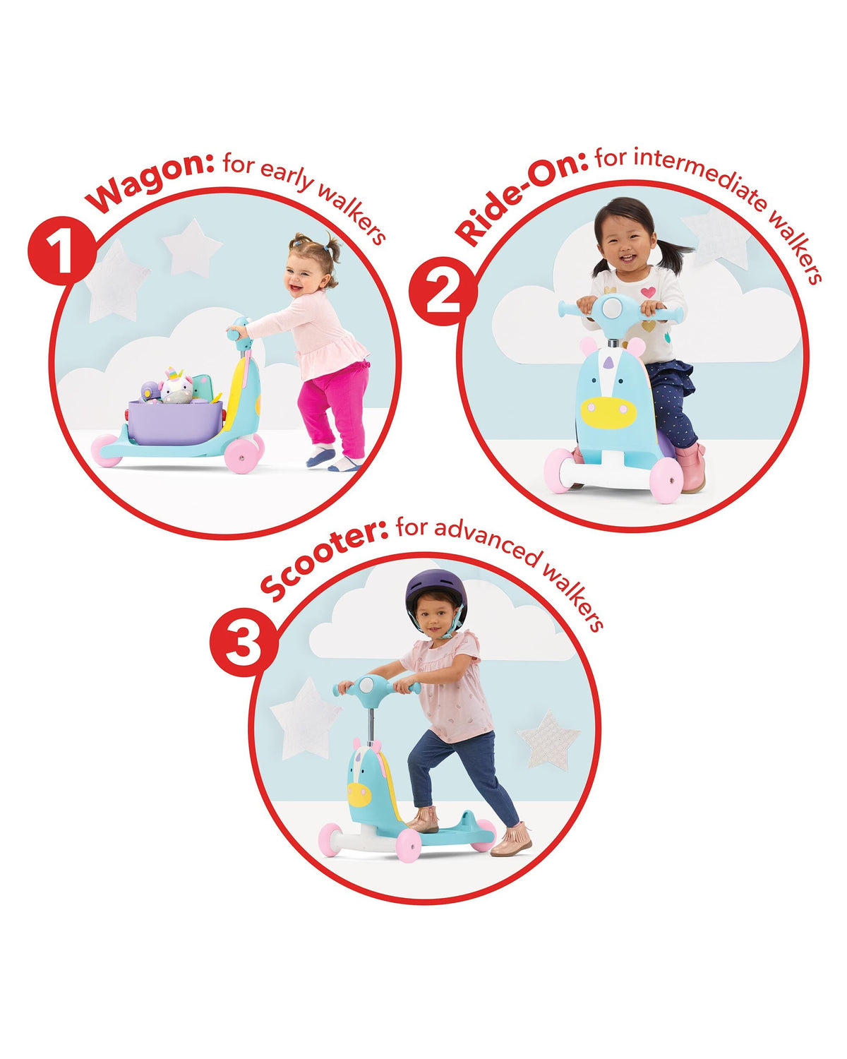 Zoo 3-in-1 Ride On Toy