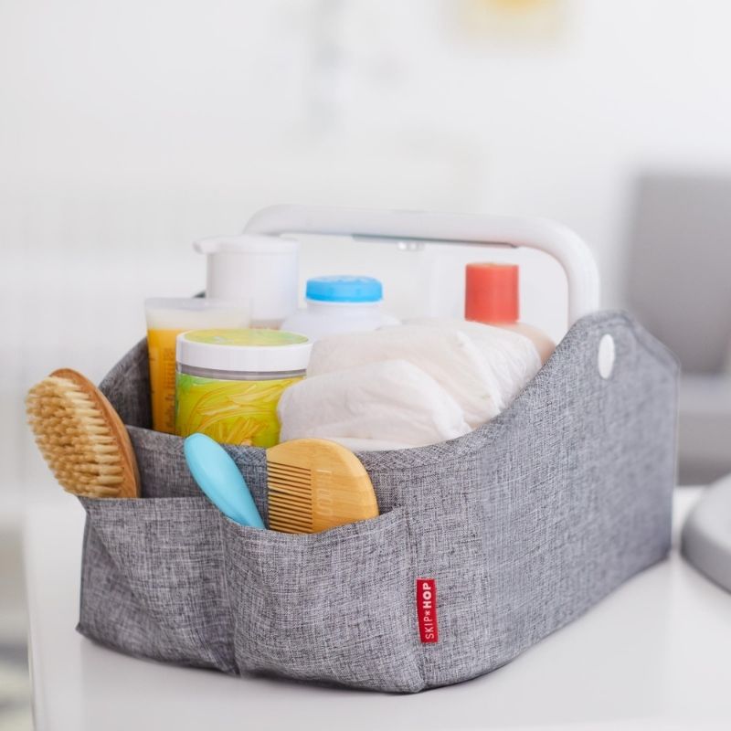Light-Up Diaper Caddies Heather Grey