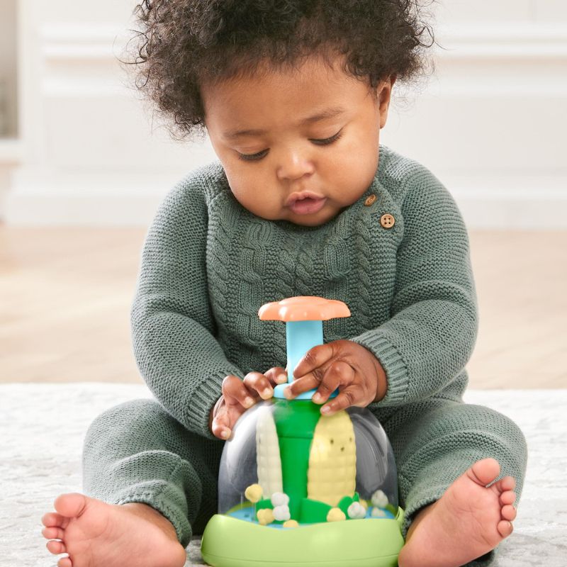 Farmstand Push & Spin Baby Toy
