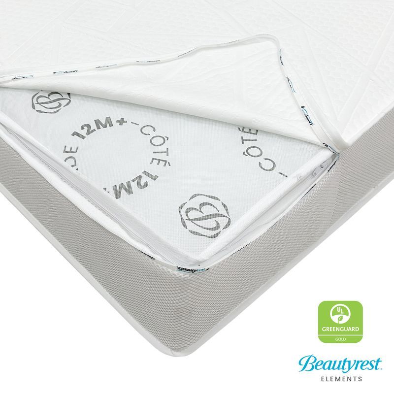 Nestled Exclusive Platinum Crib Mattress + Sheet Protector
