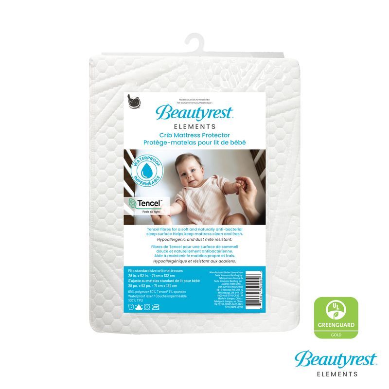 Nestled Exclusive Platinum Crib Mattress + Sheet Protector