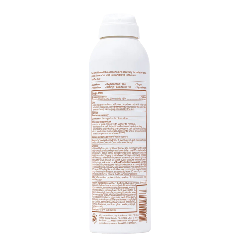 Spray solaire minéral à base de zinc - SPF 50