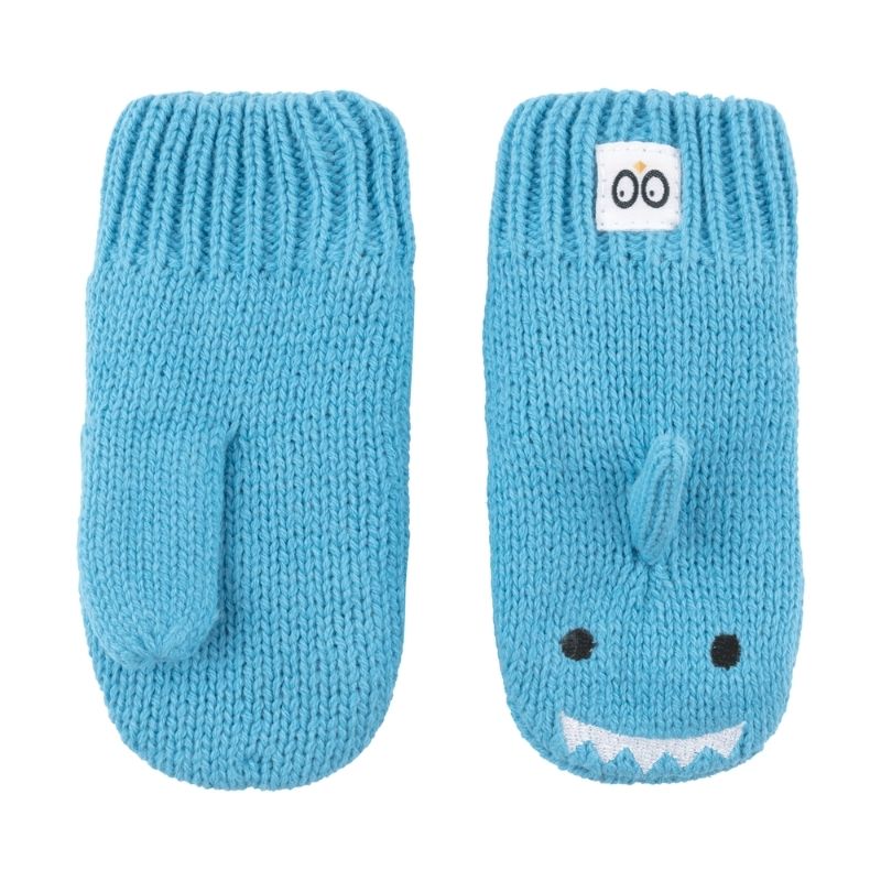 Toddler Knit Mittens Sherman Shark
