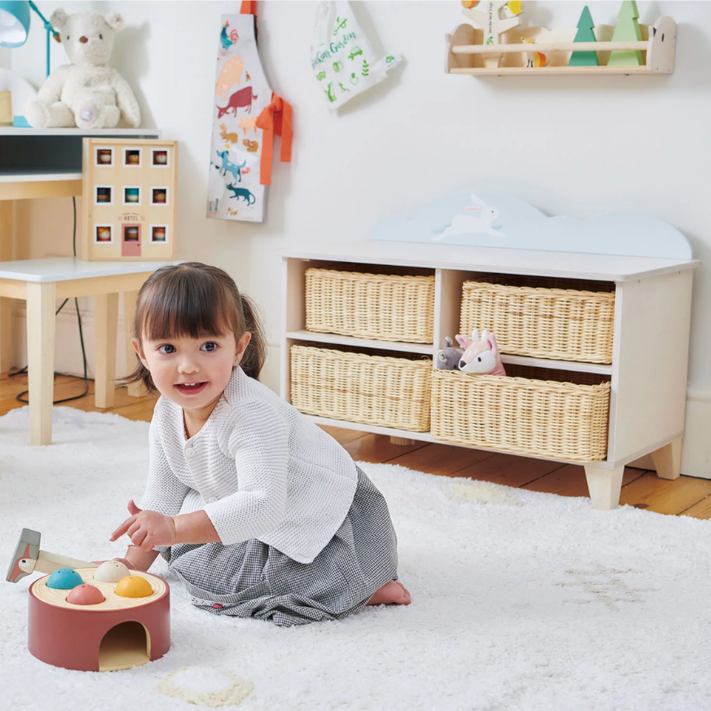 Unité de rangement Bunny avec paniers en osier