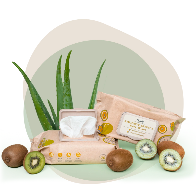 Bamboo Baby Wipes Kiwifruit - 70 Pack
