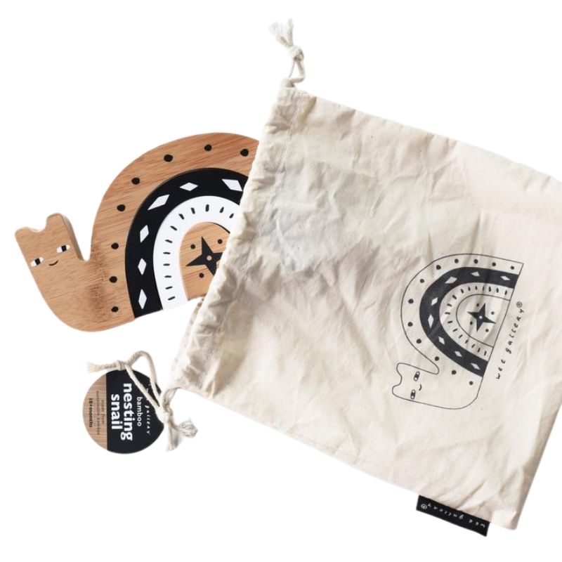 Bamboo Nesting Set  Snail