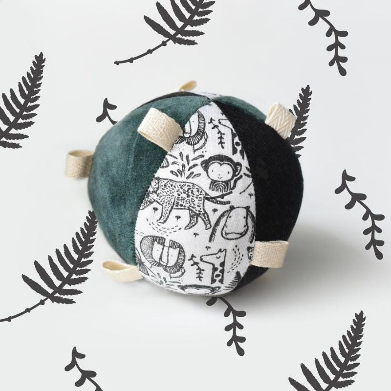 Taggy Ball With Rattle Wild