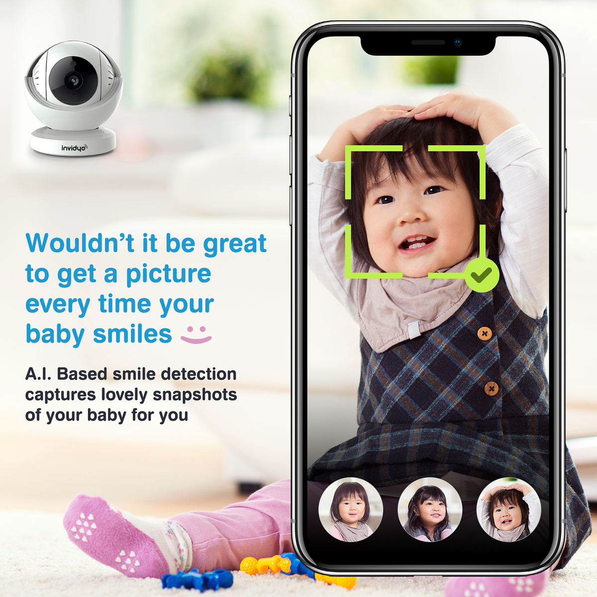 Invidyo A.I. Video Baby Monitor
