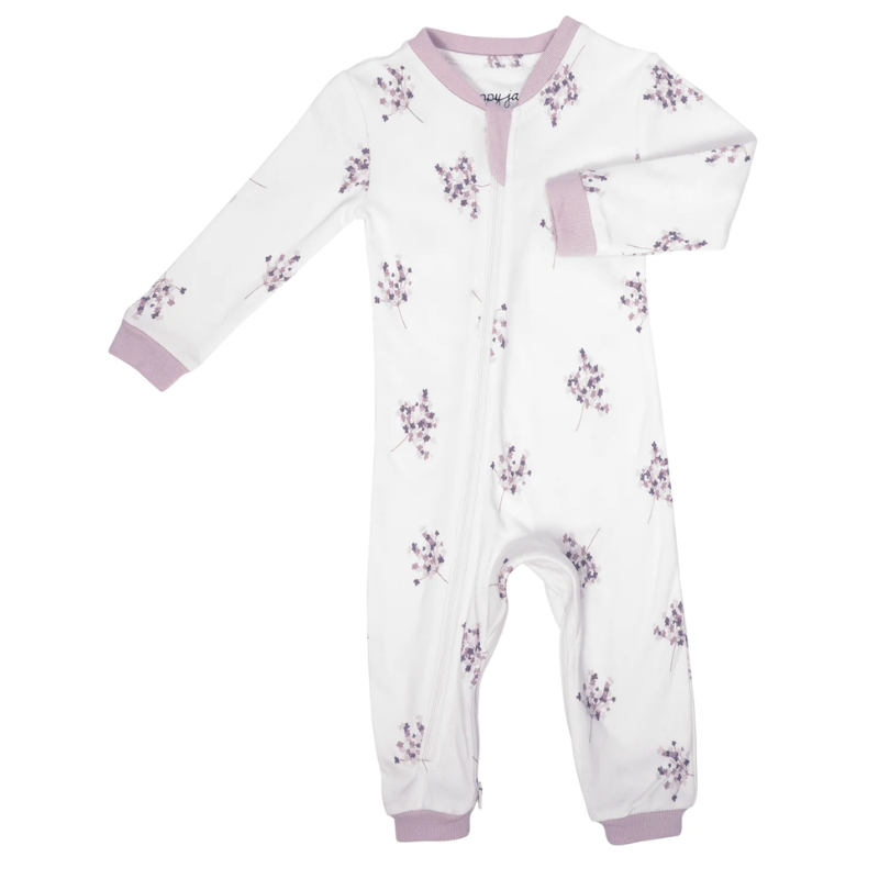 Patterned Organic Footless Sleepers
